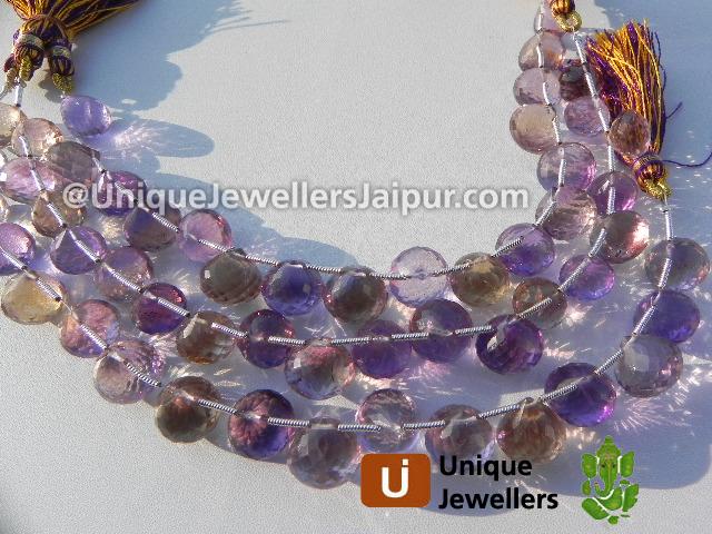 Ametrine Faceted Onion Beads